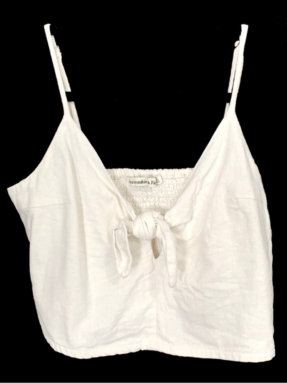 Abercrombie & Fitch Cropped Knotted Front Tank Top